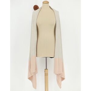Zestt Dreamsoft Travel Scarf Wrap Shawl Organic Cotton Blush Colorblock